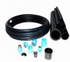 Ống dẫn nước tưới nhựa cứng HDPE (ống đen sọc xanh)